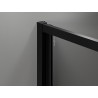 Mexen Exo-F sulankstoma dušo kabina 100 x 80 cm, permatoma, juoda - 816-100-080-70-00