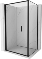 Mexen Exo-F sulankstoma dušo kabina 80 x 85 cm, skaidri, juoda - 816-080-085-70-00