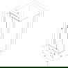 Mexen Exo lankstomosios dušo kabinos 75 x 95 cm, permatomos, juodos - 816-075-095-70-00