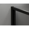 Mexen Exo sulenama dušo kabina 85 x 95 cm, skaidri, juoda - 816-085-095-70-00