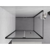 Mexen Exo-F sulankstomas dušo kabinas 90 x 95 cm, skaidrus, juodas - 816-090-095-70-00