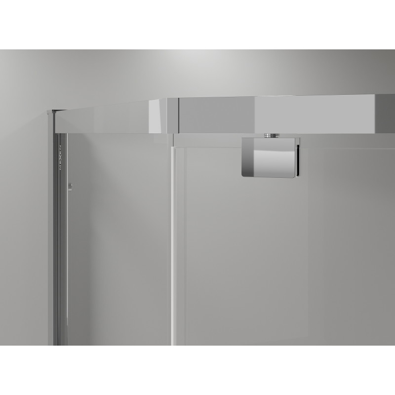 Mexen Exo-R penkiakampė dušo kabina su skliautais 100 x 100 cm, skaidri, chromuota - 812-100-100-01-00