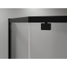 Mexen Exo-R penkiakampė stumdoma dušo kabina 90 x 90 cm, skaidri, juoda - 812-090-090-70-00