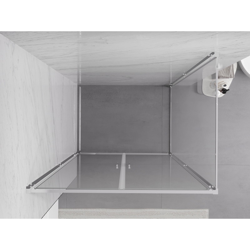 Mexen Exo-B Duo vartoma dušo kabina 100 x 80 cm, permat, chromas - 814-100-080-01-00