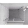 Mexen Exo-B Duo vartoma dušo kabina 100 x 80 cm, permat, chromas - 814-100-080-01-00