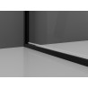 Mexen Exo-B Duo dvivėrės dušo durys 100 cm, permatomos, juodos - 814-100-000-70-00