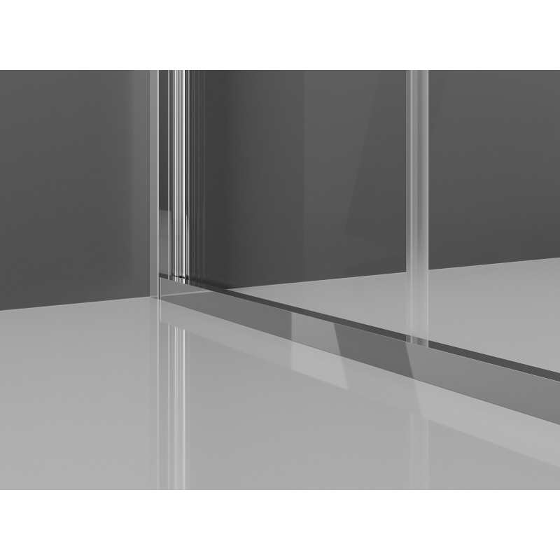 Mexen Exo-F sulankstomos dušo durys 80 cm, skaidrios, chromuotos - 816-080-000-01-00