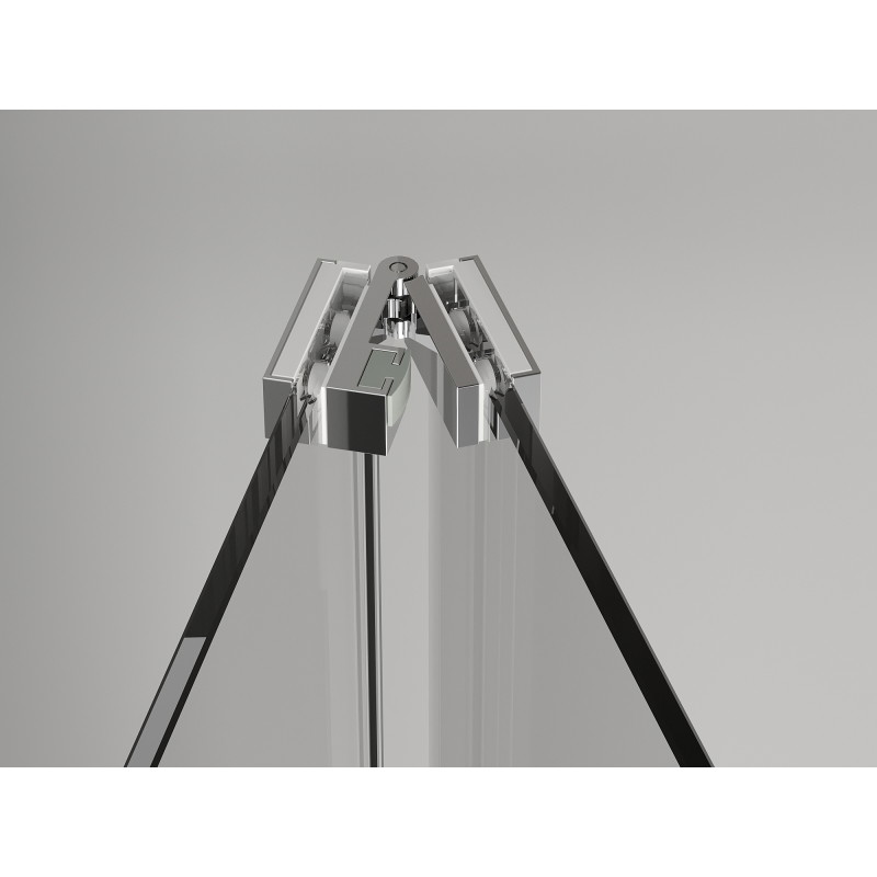 Mexen Exo-F sulankiojamos dušo durys 70 cm, skaidrios, chromas - 816-070-000-01-00