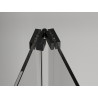 Mexen Exo-F sulankstomos dušo durys 70 cm, skaidrios, juodos - 816-070-000-70-00