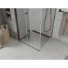 Mexen Lima sulankstoma dušo kabina 80 x 80 cm, Skaidrus, Juoda - 856-080-080-70-00