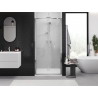 Mexen Exo-F sulankstomos dušo durys 75 cm, skaidrios, chromas - 816-075-000-01-00
