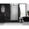 Mexen Exo-R varstomos dušo durys 95 cm, permatomos, juodos - 819-095-000-70-00