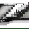 Mexen Exo dušo durys, atveriamos 135 cm, skaidrios, juodos - 819-135-000-70-00
