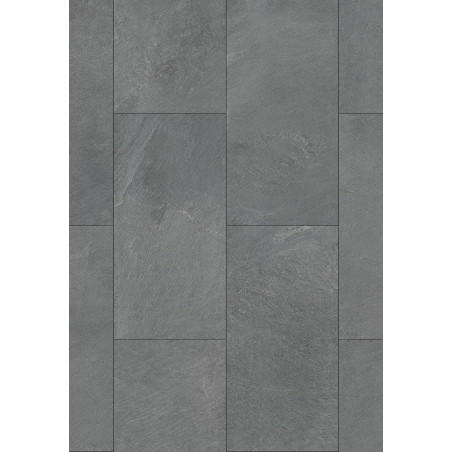 Mexen Grey Dark Vinilinės plokštės 610 x 305 mm LVT Dryback 2,5 mm, PVC paklotas, 4 pusių V griovelis, skalūnas