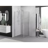 Mexen Exo-B atveriama dušo kabina 70 x 70 cm, skaidri, chromuota - 817-070-070-01-00