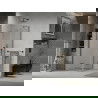 Mexen Lima sulankstoma dušo kabina 100 x 100 cm, Skaidrus, Juoda - 856-100-100-70-00
