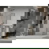 Mexen Lima sulankstoma dušo kabina 100 x 100 cm, Skaidrus, Juoda - 856-100-100-70-00