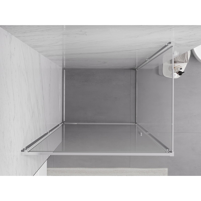 Mexen Exo-B atidarymo tipo dušo kabina 95 x 70 cm, permatomas, chromas - 817-095-070-01-00