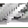 Mexen Exo atveriamas dušo kabina 70 x 75 cm, permatomas, chromas - 817-070-075-01-00