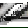 Mexen Exo stumdomos dušo durys 130 cm, skaidrios, juodos - 8151-130-000-70-00