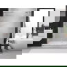 Mexen Exo dvigubos stumdomos dušo durys 140 cm, permatomos, chromuotos - 8152-140-000-01-00