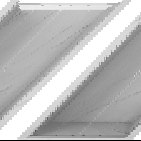 Mexen Exo dvigubos stumdomos dušo durys 140 cm, permatomos, chromuotos - 8152-140-000-01-00