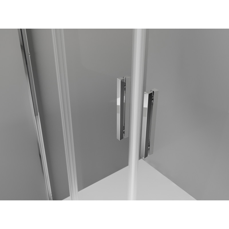 Mexen Exo-S Duo dvigubos stumdomos dušo durys 160 cm, skaidrios, chromas - 8152-160-000-01-00