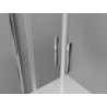 Mexen Exo-S Duo dvigubos stumdomos dušo durys 160 cm, skaidrios, chromas - 8152-160-000-01-00