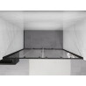 Mexen Exo-S Duo dvigubos slankios dušo durys 190 cm, permatomos, juodos - 8152-190-000-70-00