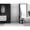 Mexen Exo-BR atsiveriančios dušo durys 90 cm, permatomos, chromuotos - 8181-090-000-01-00