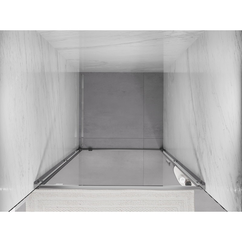 Mexen Exo-BR atsidaro dušo durys 95 cm, skaidri, chromuota - 8181-095-000-01-00
