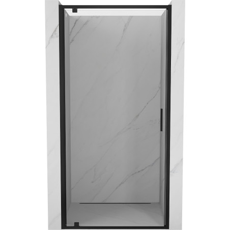 Mexen Exo-BR 70 cm pločio varstomos dušo durys, skaidrios, juodos - 8181-070-000-70-00
