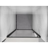 Mexen Exo-BR atsidarančios dušo durys 90 cm, permatomos, juodos - 8181-090-000-70-00