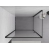 Mexen Exo-B atveriamas dušo kabina 70 x 80 cm, permatomas, juodas - 817-070-080-70-00