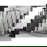 Mexen Exo dušo kabina 75 x 85 cm, permatomas, juodas - 817-075-085-70-00
