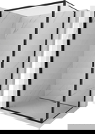 Mexen Exo dušo kabina atveriama 80 x 85 cm, permatoma, juoda - 817-080-085-70-00