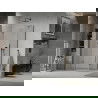 Mexen Lima sulankstoma dušo kabina 100 x 80 cm, Skaidrus, Juoda - 856-100-080-70-00