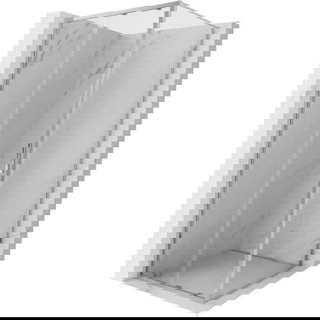 Mexen Exo stiklinė dušo kabina 90 x 90 cm, skaidri, chromuota - 8151-090-090-01-00