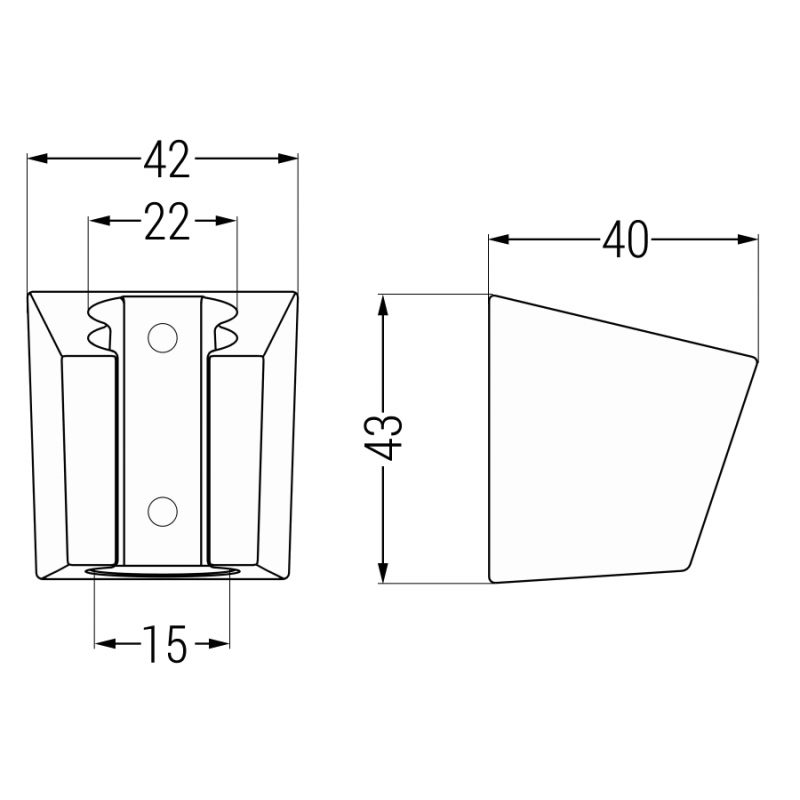 Mexen dušo laikiklis, chromas - 79353-00