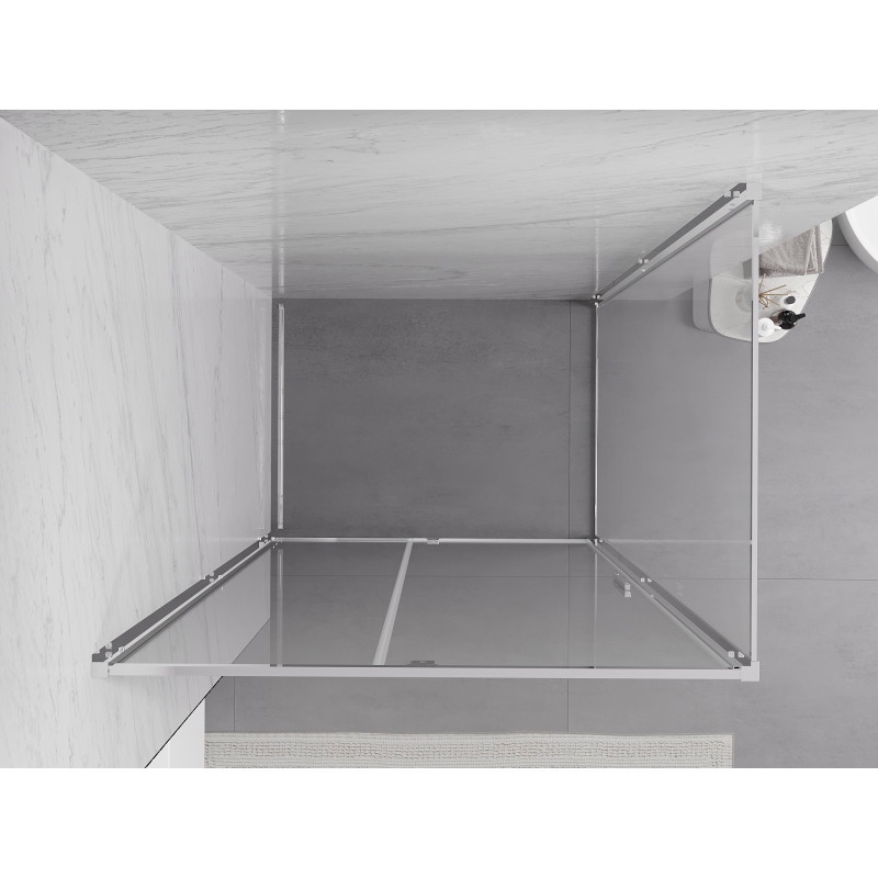 Mexen Exo-R varstoma dušo kabina 115 x 80 cm, permatomas, chromas - 819-115-080-01-00