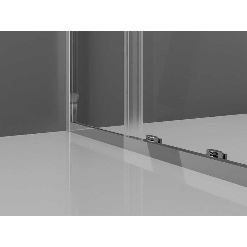 Mexen Exo-S stumdomoji dušo kabina 140 x 75 cm, permatomos spalvos, chromas - 8151-140-075-01-00