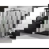 Mexen Exo stumdomos dušo durys 120 x 70 cm, permatomos, juodos - 819-120-070-70-00