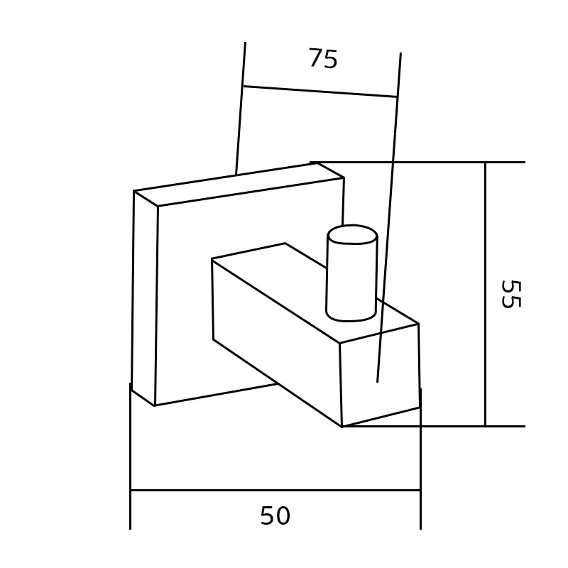 Mexen rankšluosčio kabliukas, auksinis - 7020635-50