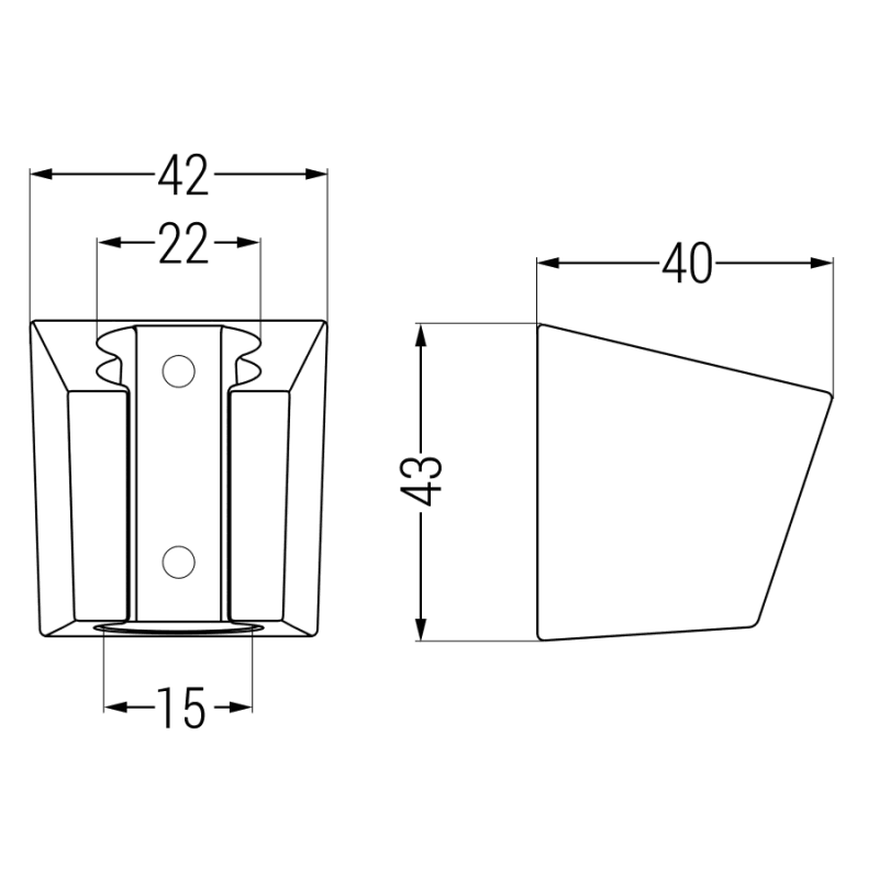 Mexen dušo laikiklis, juodas - 79353-70