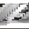 Mexen Exo slenkantis dušo kabinas 120 x 100 cm, permatomas, chromas - 8151-120-100-01-00