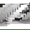 Mexen Exo slenkantis dušo kabinas 120 x 100 cm, permatomas, chromas - 8151-120-100-01-00