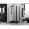 Mexen Exo-R dušo kabina varstoma 145 x 95 cm, permatoma, juoda - 819-145-095-70-00