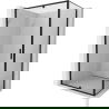 Mexen Exo varstoma dušo kabina 150 x 100 cm, skaidri, juoda - 819-150-100-70-00