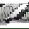 Mexen Exo varstoma dušo kabina 150 x 100 cm, skaidri, juoda - 819-150-100-70-00