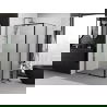 Mexen Exo varstoma dušo kabina 150 x 100 cm, skaidri, juoda - 819-150-100-70-00